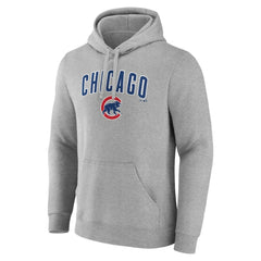 Chicago Cubs Team Lockup Hoodie Gray