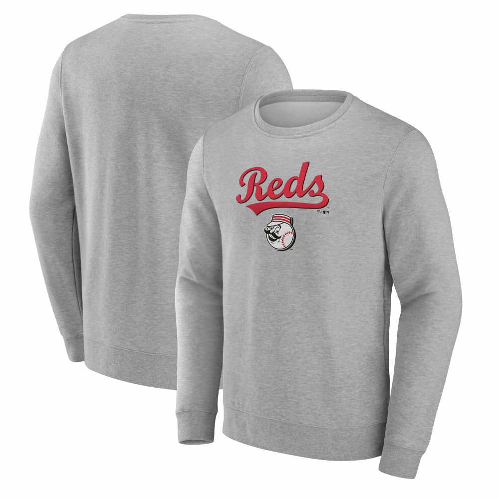 Cincinnati Reds Team Lockup Sweatshirt Gray