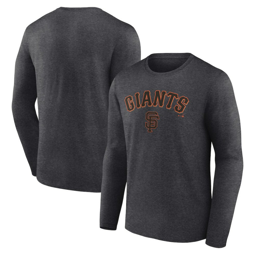 San Francisco Giants Team Lockup Long Sleeve T-Shirt Charcoal