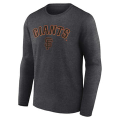 San Francisco Giants Team Lockup Long Sleeve T-Shirt Charcoal