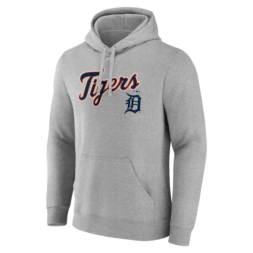 Detroit Tigers Team Lockup Hoodie Gray