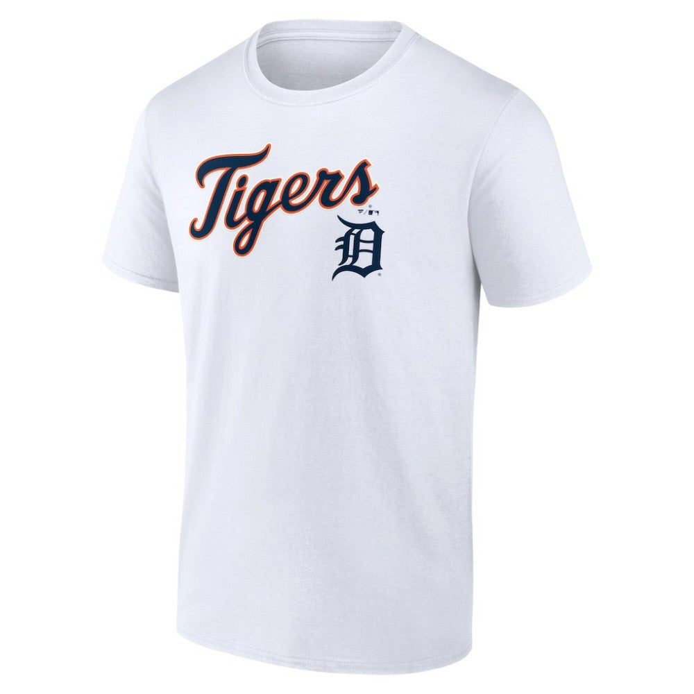 Detroit Tigers Team Lockup T-Shirt White