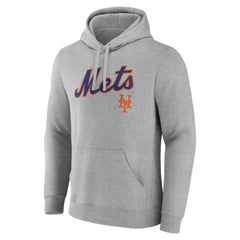 New York Mets Team Lockup Hoodie Gray