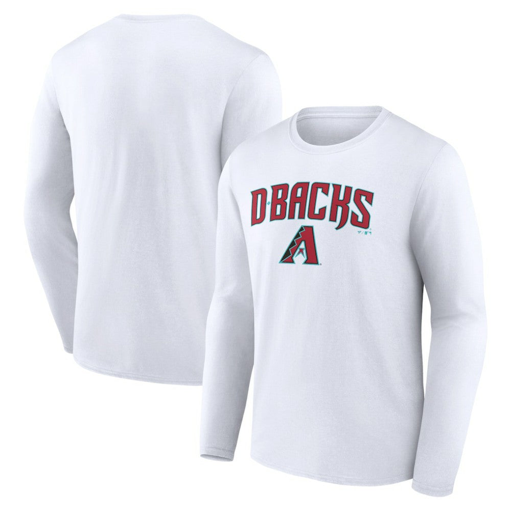 Arizona Diamondbacks Team Lockup Long Sleeve T-Shirt White