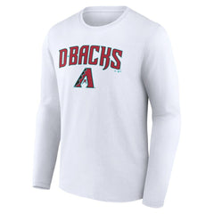 Arizona Diamondbacks Team Lockup Long Sleeve T-Shirt White