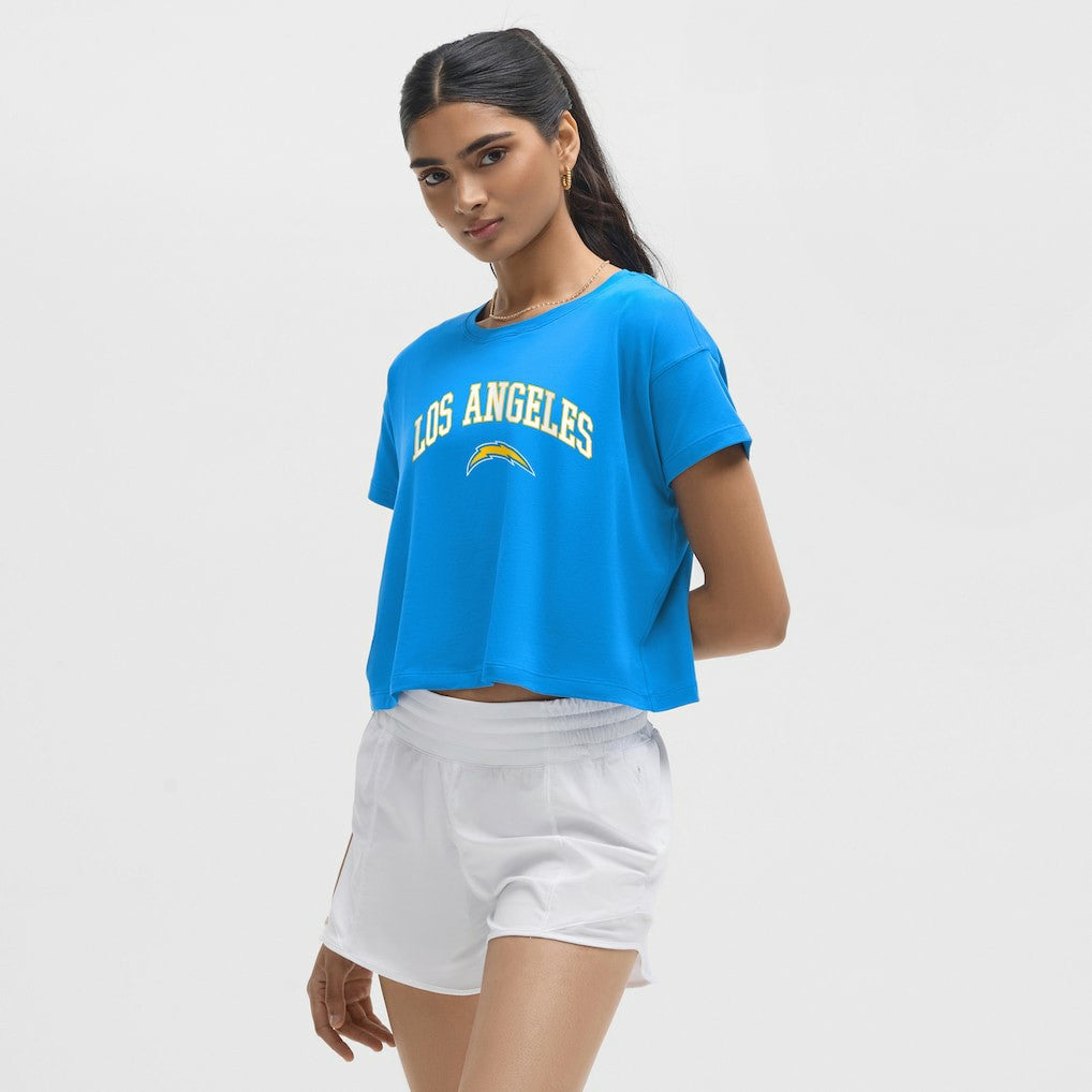 Los Angeles Chargers lululemon Women's Cates T-Shirt - Beaming Blue outlet
