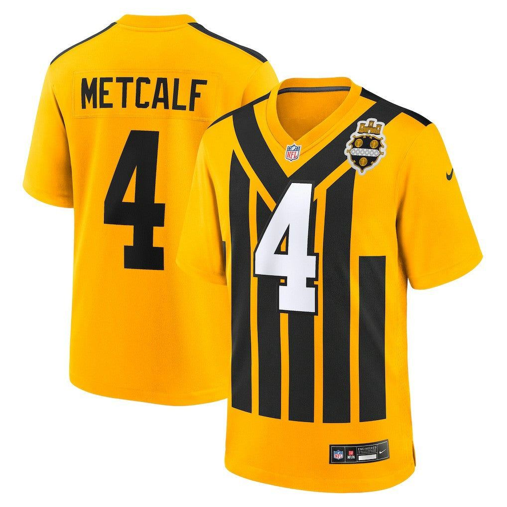 DK Metcalf Pittsburgh Steelers Alternate 1933 Throwback Game Jersey - Gold sale