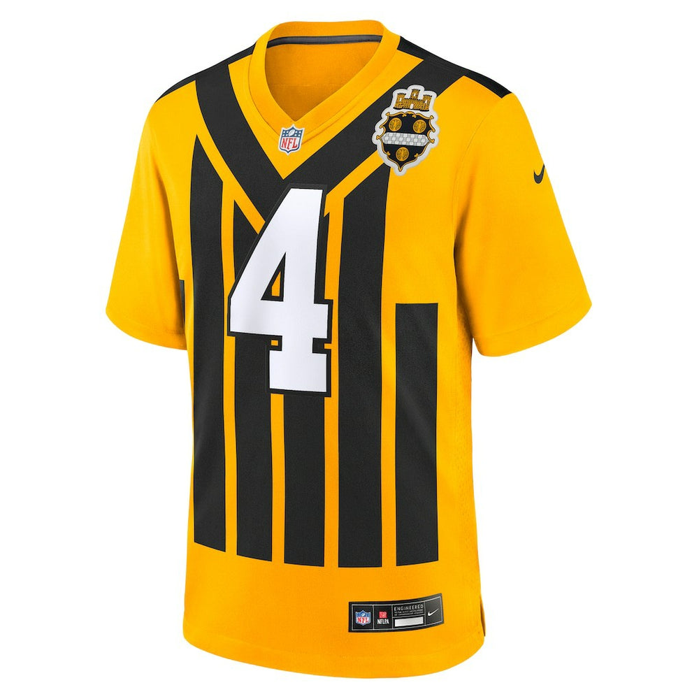 DK Metcalf Pittsburgh Steelers Alternate 1933 Throwback Game Jersey - Gold sale