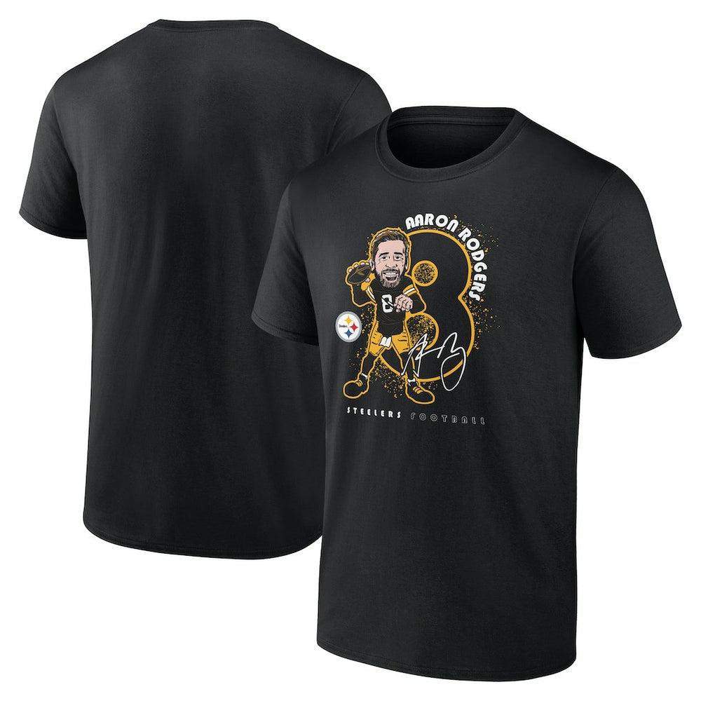 Aaron Rodgers Pittsburgh Steelers Steel City T-Shirt - Black online