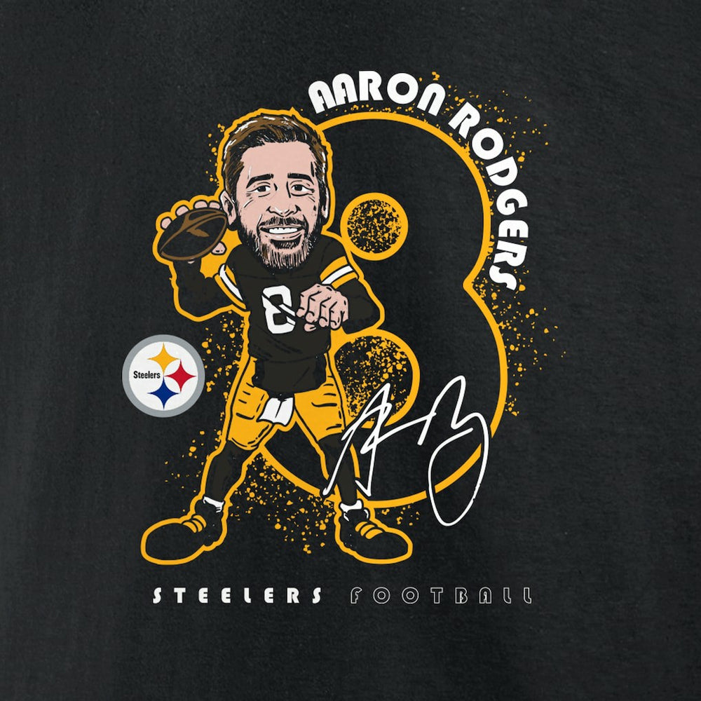 Aaron Rodgers Pittsburgh Steelers Steel City T-Shirt - Black online