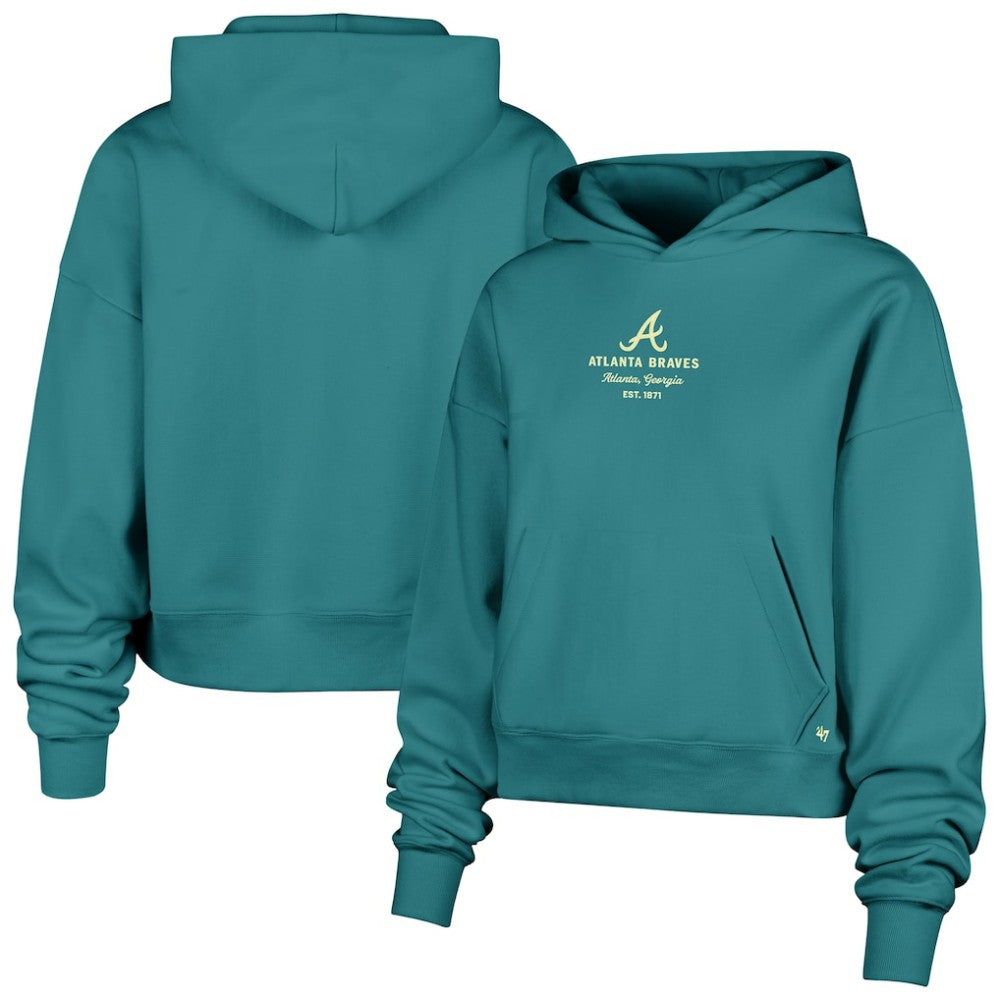 Atlanta Braves Women's Contemporary Basics Anderson Foundation Hoodie Teal