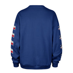 Texas Rangers Women's Trendy Team Go Big Oversized Sweatshirt Royal