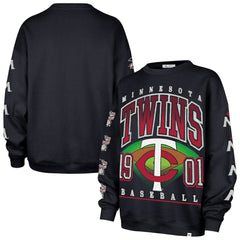 Minnesota Twins Women's Trendy Team Go Big Oversized Sweatshirt Navy