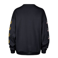 Milwaukee Brewers Women's Trendy Team Go Big Oversized Sweatshirt Navy