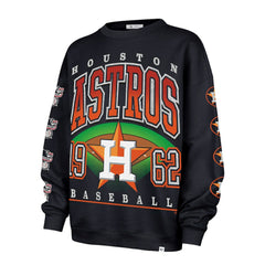 Houston Astros Women's Trendy Team Go Big Oversized Sweatshirt Navy
