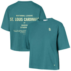 St. Louis Cardinals Women's Contemporary Basics Leon City T-Shirt Teal