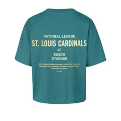 St. Louis Cardinals Women's Contemporary Basics Leon City T-Shirt Teal