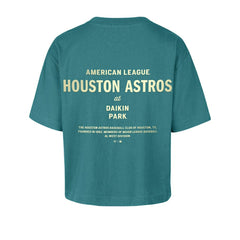 Houston Astros Women's Contemporary Basics Leon City T-Shirt Teal