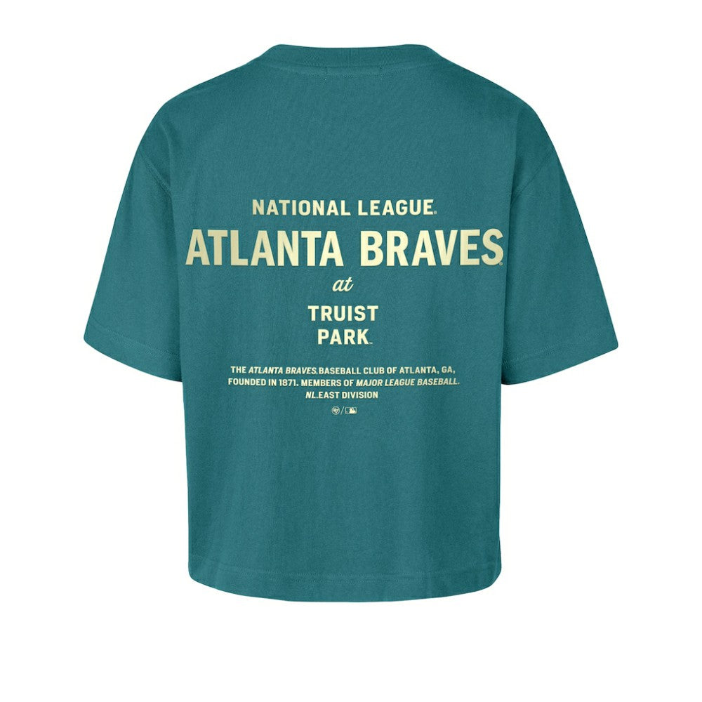 Atlanta Braves Women's Contemporary Basics Leon City T-Shirt Teal