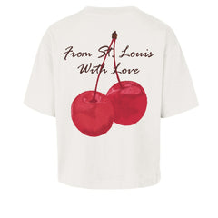 St. Louis Cardinals Women's Love Letter Reed City T-Shirt Cream