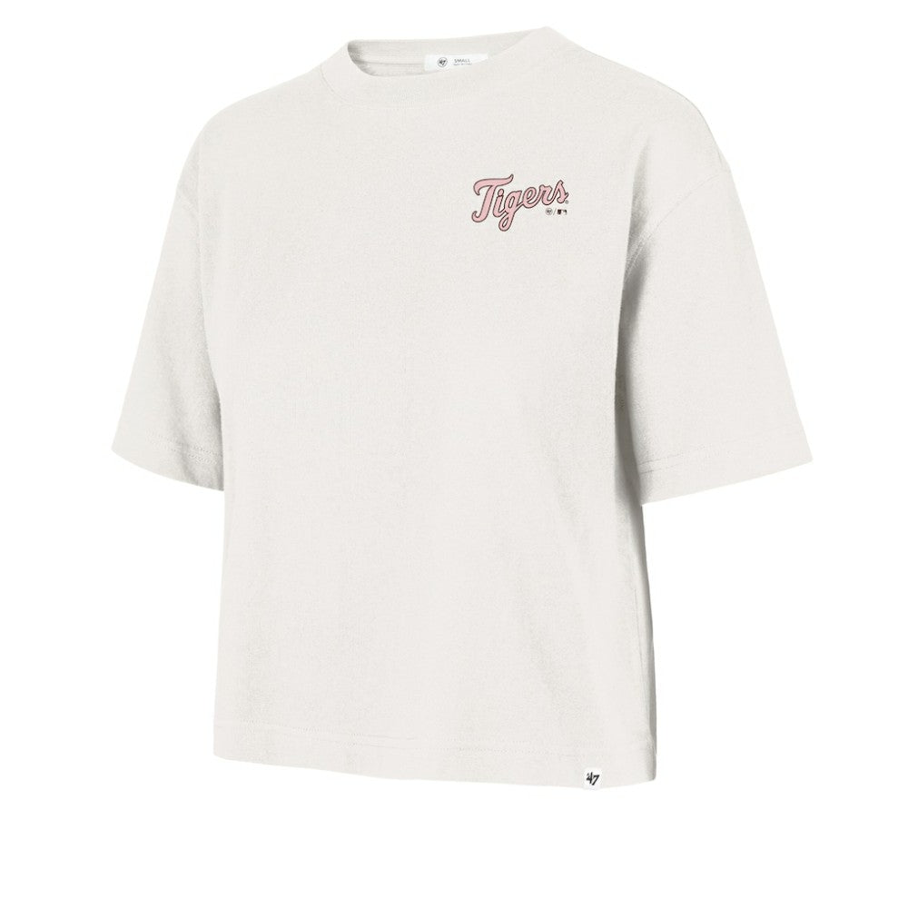 Detroit Tigers Women's Love Letter Reed City T-Shirt Cream