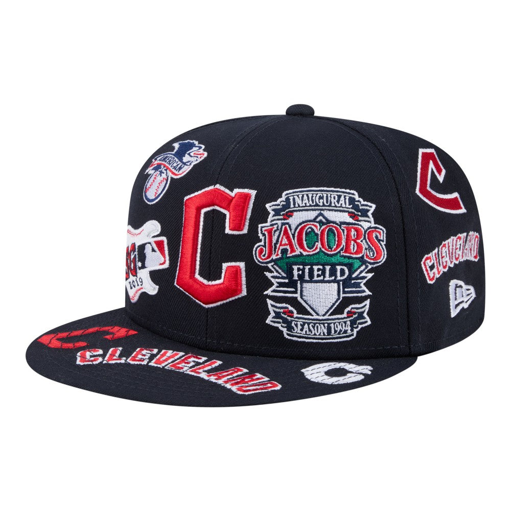 Cleveland Guardians All Over 59FIFTY Fitted Hat Navy