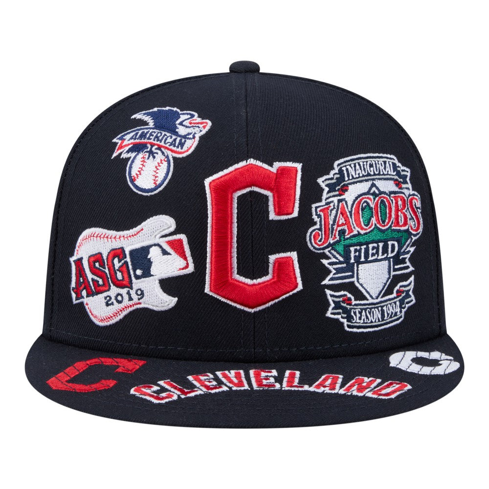 Cleveland Guardians All Over 59FIFTY Fitted Hat Navy