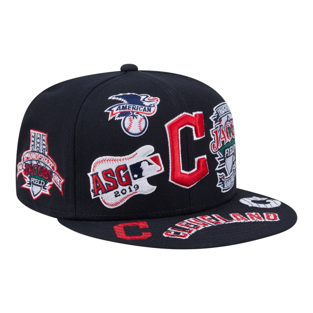 Cleveland Guardians All Over 59FIFTY Fitted Hat Navy