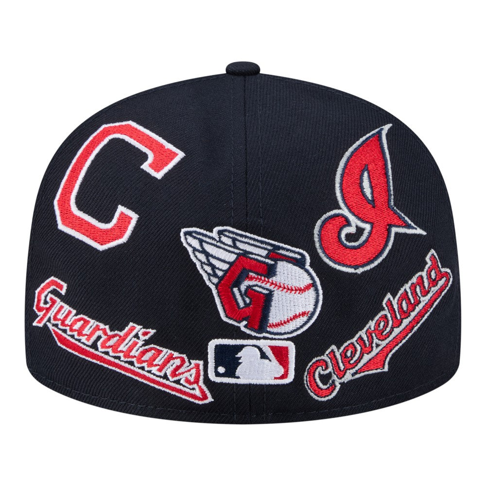 Cleveland Guardians All Over 59FIFTY Fitted Hat Navy