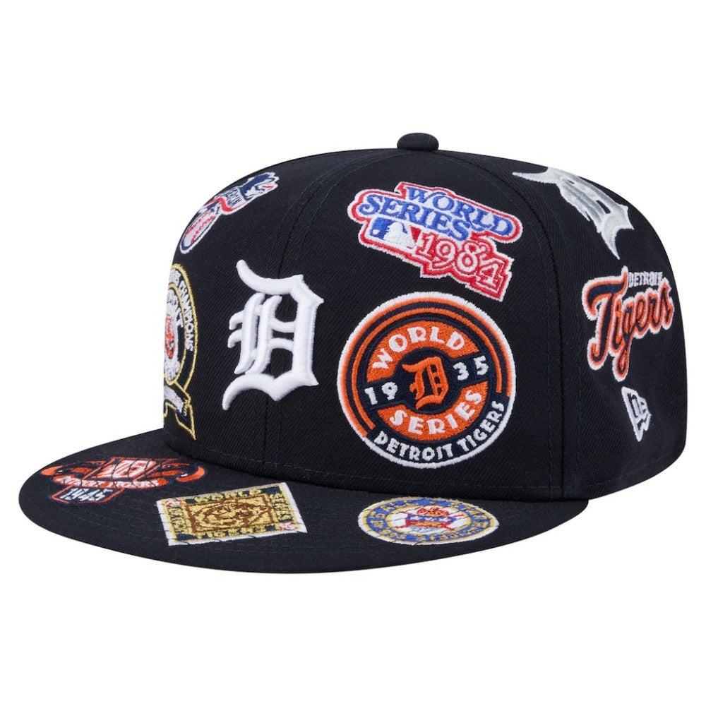 Detroit Tigers All Over 59FIFTY Fitted Hat Navy