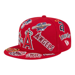 Los Angeles Angels All Over 59FIFTY Fitted Hat Red