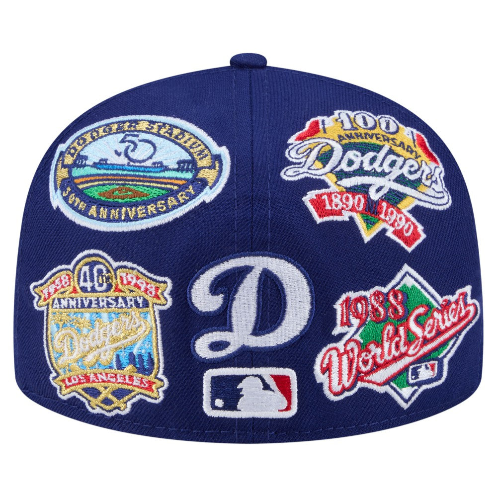 Los Angeles Dodgers All Over 59FIFTY Fitted Hat Royal