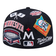 Minnesota Twins All Over 59FIFTY Fitted Hat Navy
