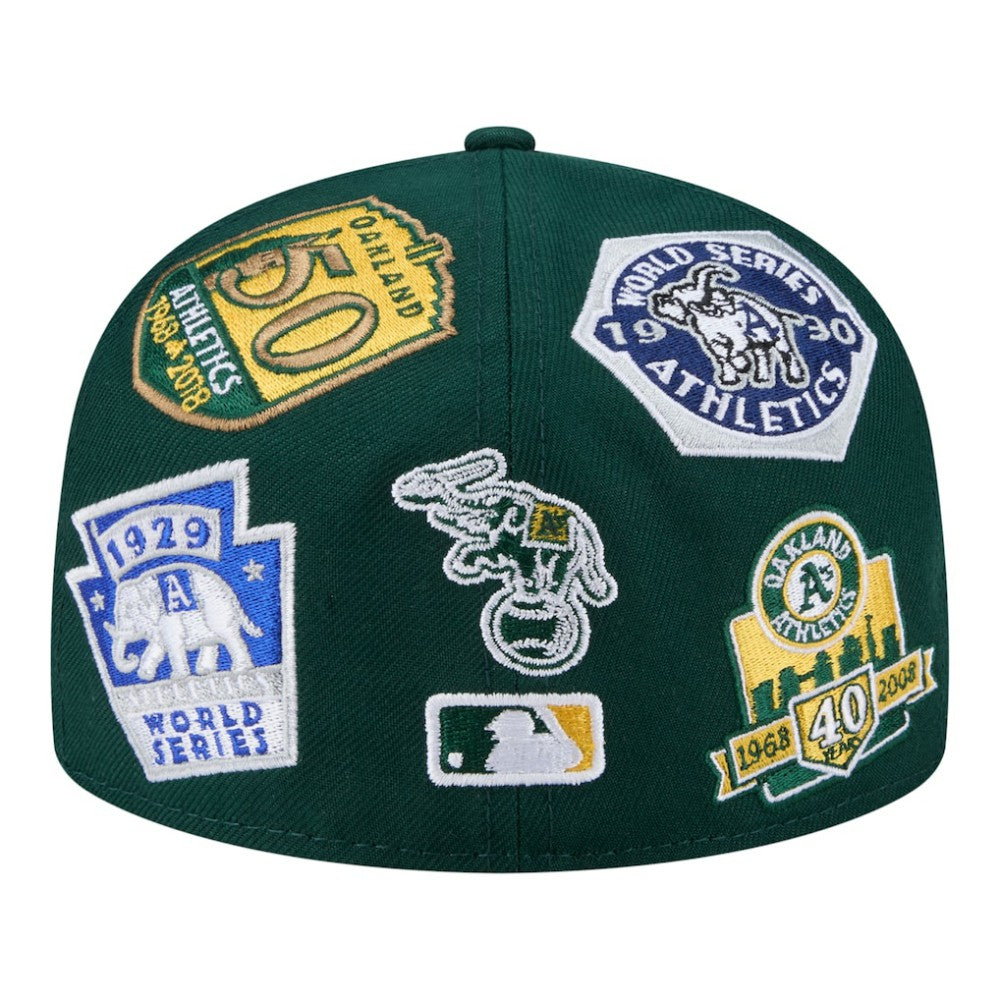 Athletics All Over 59FIFTY Fitted Hat Green
