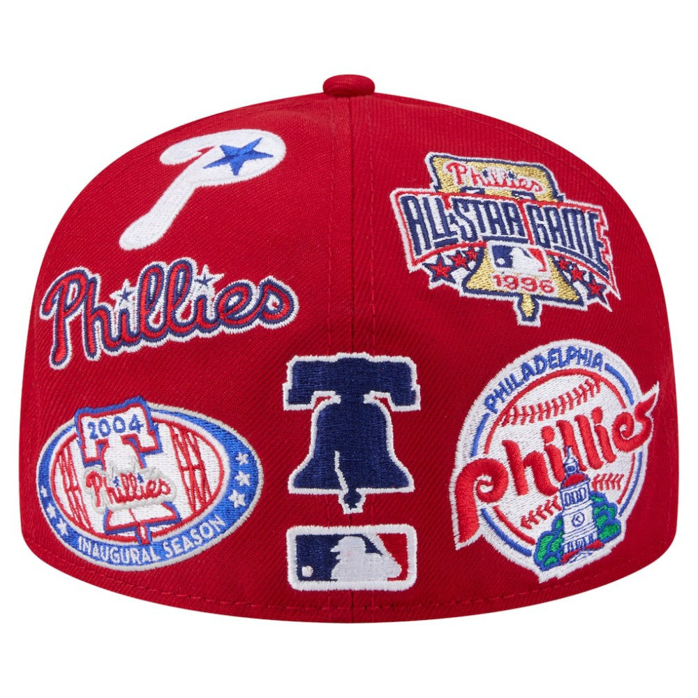 Philadelphia Phillies All Over 59FIFTY Fitted Hat Red