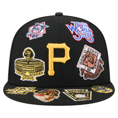 Pittsburgh Pirates All Over 59FIFTY Fitted Hat Black