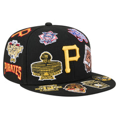 Pittsburgh Pirates All Over 59FIFTY Fitted Hat Black