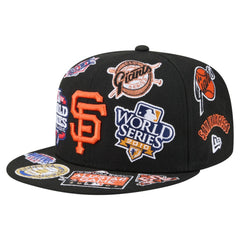 San Francisco Giants All Over 59FIFTY Fitted Hat Black