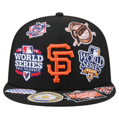 San Francisco Giants All Over 59FIFTY Fitted Hat Black
