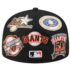 San Francisco Giants All Over 59FIFTY Fitted Hat Black