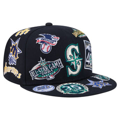 Seattle Mariners All Over 59FIFTY Fitted Hat Navy