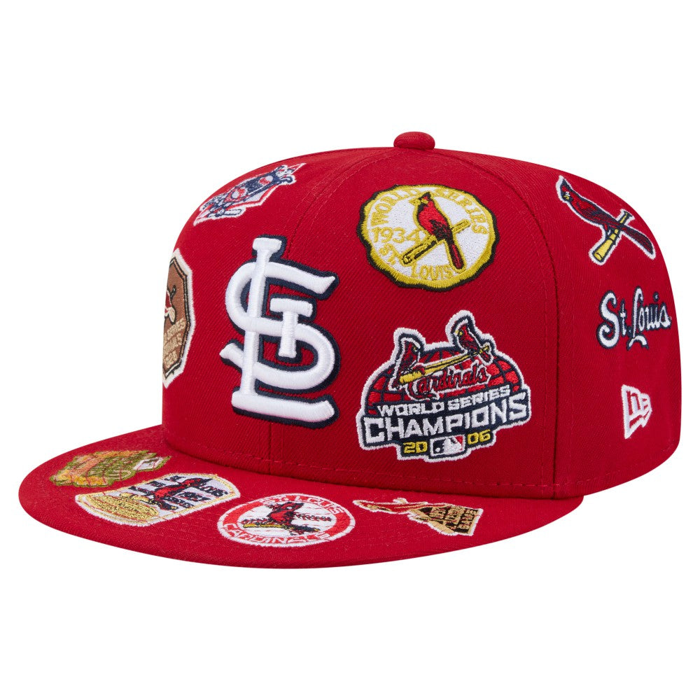 St. Louis Cardinals All Over 59FIFTY Fitted Hat Red