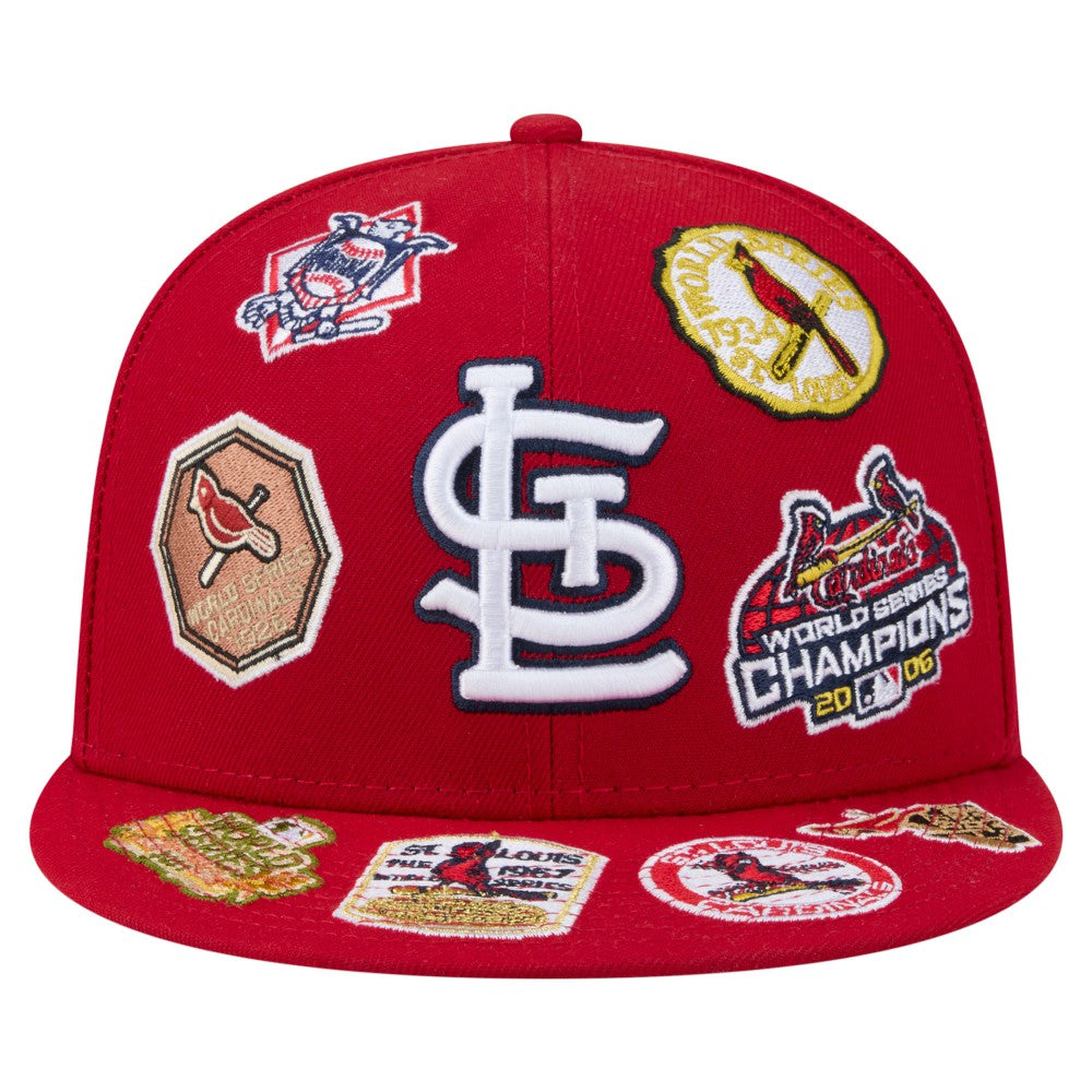 St. Louis Cardinals All Over 59FIFTY Fitted Hat Red