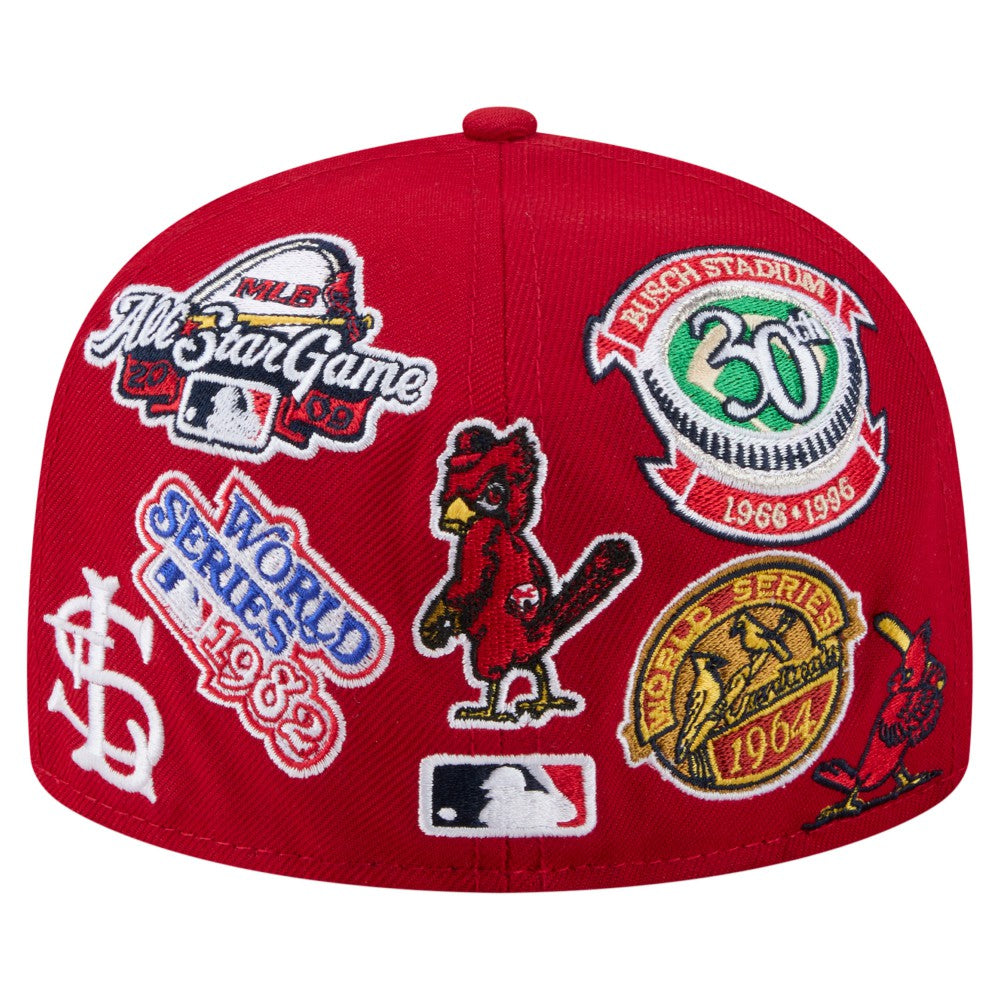 St. Louis Cardinals All Over 59FIFTY Fitted Hat Red