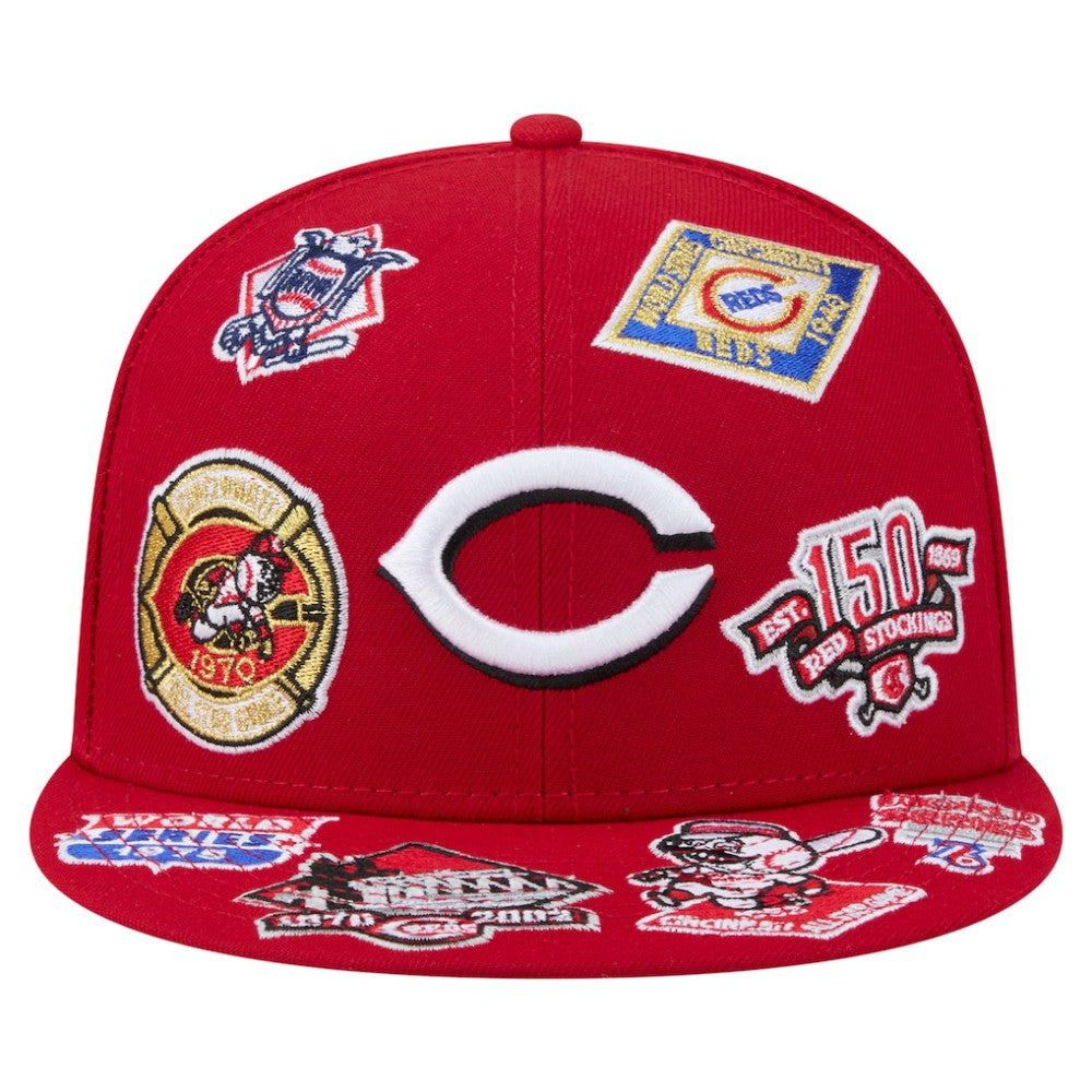 Cincinnati Reds All Over 59FIFTY Fitted Hat Red