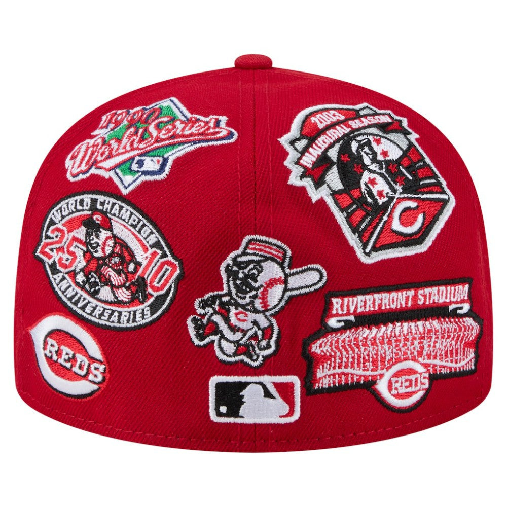 Cincinnati Reds All Over 59FIFTY Fitted Hat Red