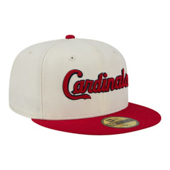 St. Louis Cardinals Two-Tone Stitch 59FIFTY Fitted Hat Cream