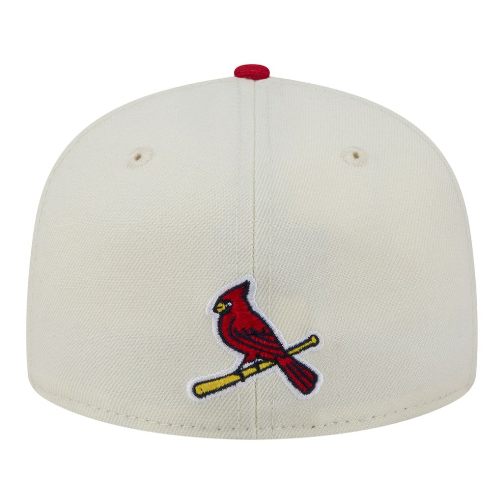 St. Louis Cardinals Two-Tone Stitch 59FIFTY Fitted Hat Cream