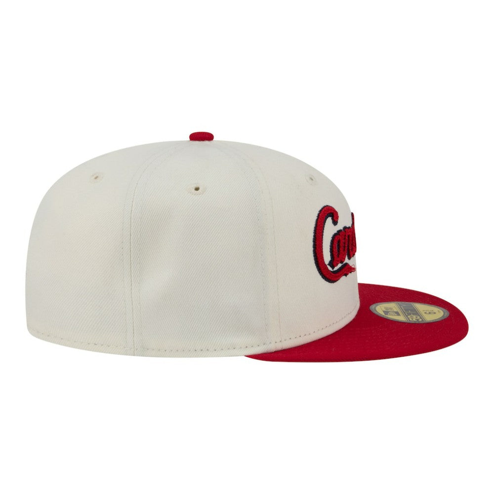 St. Louis Cardinals Two-Tone Stitch 59FIFTY Fitted Hat Cream