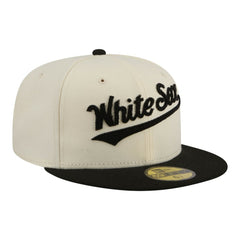 Chicago White Sox Two-Tone Stitch 59FIFTY Fitted Hat Cream